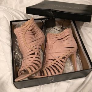 Brand new blush suede shoes